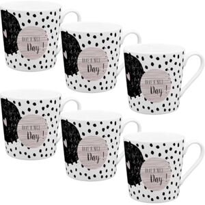 Gedalabels 6-częściowy zestaw filiżanek filiżanka do kawy porcelanowa filiżanka zestaw 6 sztuk prezent przyjaciele domowy Home Time 6 sztuk Have a nice Day 350 ml Gedalabels 6-częściowy zestaw filiżanek filiżanka do kawy porcelanowa filiżanka zestaw 6 sztuk prezent przyjaciele domowy Home Time 6 sztuk Have a nice Day 350 ml