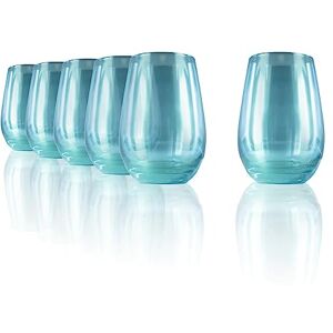 Stölzle Lausitz Szklanki Longdrink Mirror Turkusowe 6 sztuk – 465 ml Nowoczesne Szklanki Kryształowe do Wody Soków i Koktajli – Lustrzane Wykończenie – Bez Ołowiu – Odporne na Uderzenia – Do Zmywarki Stölzle Lausitz Szklanki Longdrink Mirror Turkusowe 6 sztuk – 465 ml Nowoczesne Szklanki Kryształowe do Wody Soków i Koktajli – Lustrzane Wykończenie – Bez Ołowiu – Odporne na Uderzenia – Do Zmywarki