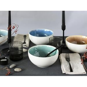 Creatable , 24964, seria Caldera, 4-częściowy zestaw naczyń dla 4 osób, miska Buddy z kamionki, nadaje się do mycia w zmywarce i używania w kuchence mikrofalowej, wysokiej jakości produkcja Creatable , 24964, seria Caldera, 4-częściowy zestaw naczyń dla 4 osób, miska Buddy z kamionki, nadaje się do mycia w zmywarce i używania w kuchence mikrofalowej, wysokiej jakości produkcja