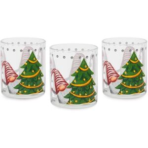 Excelsa Gnomo Friends zestaw 3 szklanek bożonarodzeniowych, szklanki, pojemność 250 ml Excelsa Gnomo Friends zestaw 3 szklanek bożonarodzeniowych, szklanki, pojemność 250 ml