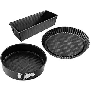 Zenker 3995 zestaw 3 form do pieczenia, stal z powłoką nieprzywierającą ILAG, kolor czarny Zenker 3995 zestaw 3 form do pieczenia, stal z powłoką nieprzywierającą ILAG, kolor czarny