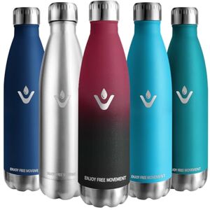 Vikaster Butelka na napoje, 1 l, nie zawiera BPA, szczelna, do uprawiania sportu, na kemping, fitness, na świeżym powietrzu Vikaster Butelka na napoje, 1 l, nie zawiera BPA, szczelna, do uprawiania sportu, na kemping, fitness, na świeżym powietrzu