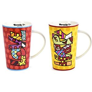 Enesco 334503 2 różne kubki na świecie, ceramiczne, wielokolorowe, 2 cm Enesco 334503 2 różne kubki na świecie, ceramiczne, wielokolorowe, 2 cm