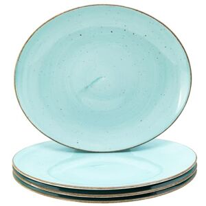 Creatable , 24747, seria Vintage Nature, 4-częściowy zestaw naczyń dla 4 osób, porcelanowe talerze do steków, nadają się do mycia w zmywarce i używania w kuchence mikrofalowej, Made in Europe Creatable , 24747, seria Vintage Nature, 4-częściowy zestaw naczyń dla 4 osób, porcelanowe talerze do steków, nadają się do mycia w zmywarce i używania w kuchence mikrofalowej, Made in Europe