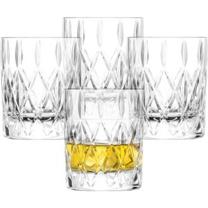 Schott Zwiesel Szklanka do whisky Age (zestaw 4 sztuk), pełen wdzięku tumbler do whisky z wytłoczeniem, kryształowe szklanki, które można myć w zmywarce (art. nr 124299) Schott Zwiesel Szklanka do whisky Age (zestaw 4 sztuk), pełen wdzięku tumbler do whisky z wytłoczeniem, kryształowe szklanki, które można myć w zmywarce (art. nr 124299)