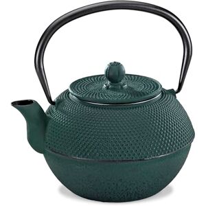 Küchenprofi Tea Yasmin dzbanek do herbaty zielony emaliowane żeliwo 800 ml (6 filiżanek) zintegrowany filtr ze stali nierdzewnej azjatycki żeliwny dzbanek do herbaty Küchenprofi Tea Yasmin dzbanek do herbaty zielony emaliowane żeliwo 800 ml (6 filiżanek) zintegrowany filtr ze stali nierdzewnej azjatycki żeliwny dzbanek do herbaty
