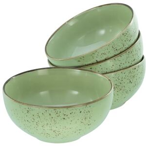 Creatable , 21677, seria Nature Collection Green, 4-częściowy zestaw naczyń dla 4 osób, miska Buddy z kamionki, nadaje się do mycia w zmywarce i używania w kuchence mikrofalowej, wysokiej jakości Creatable , 21677, seria Nature Collection Green, 4-częściowy zestaw naczyń dla 4 osób, miska Buddy z kamionki, nadaje się do mycia w zmywarce i używania w kuchence mikrofalowej, wysokiej jakości