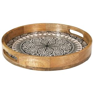 HOME DECO FACTORY , KA0576, Okrągła taca z czarnego drewna mango, śr.35 cm Elegancka i praktyczna do serwowania aperitifów i deserów Idealna do dekoracji wnętrz Kolor czarny, Rozmiar G.35 cm HOME DECO FACTORY , KA0576, Okrągła taca z czarnego drewna mango, śr.35 cm Elegancka i praktyczna do serwowania aperitifów i deserów Idealna do dekoracji wnętrz Kolor czarny, Rozmiar G.35 cm