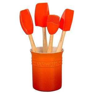 LE CREUSET Klasyczne naczynia (1,1 l), 4-częściowy zestaw łyżek kuchennych Craft w pudełku prezentowym, piecowoczerwony LE CREUSET Klasyczne naczynia (1,1 l), 4-częściowy zestaw łyżek kuchennych Craft w pudełku prezentowym, piecowoczerwony