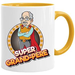 Acen Merchandise Dziadek Kubek/kubek Super Grandpa Oryginalny kubek/prezent urodzinowy/Dzień Wielkanocny/Ceramika 350 ML/Oryginalny pomysł na prezent Acen Merchandise Dziadek Kubek/kubek Super Grandpa Oryginalny kubek/prezent urodzinowy/Dzień Wielkanocny/Ceramika 350 ML/Oryginalny pomysł na prezent