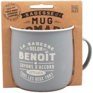 MUG NOMADE Spersonalizowany kubek do herbaty i kawy Benedykt prezent dla mężczyzn i kobiet MUG NOMADE Spersonalizowany kubek do herbaty i kawy Benedykt prezent dla mężczyzn i kobiet