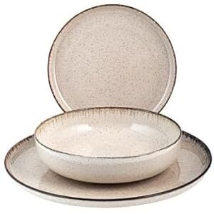 Zestaw zastawy stołowej z porcelany Pearl Non 12 sztuk - Zestaw naczyń Zestaw zastawy stołowej z porcelany Pearl Non 12 sztuk - Zestaw naczyń