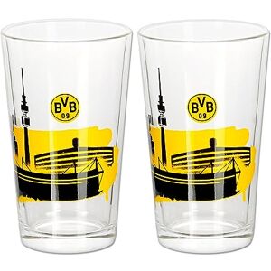 22440200 Dortmund Borussia BVB szklanka do wody Skyline 2 sztuki 22440200 Dortmund Borussia BVB szklanka do wody Skyline 2 sztuki