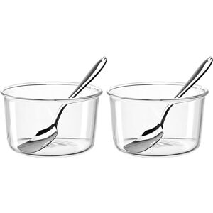 Leonardo HOME VETRO zestaw misek • 4-częściowy zestaw • 6 łyżek • odporny na wysokie temperatury • nadaje się do piekarnika i kuchenki mikrofalowej • do deserów lub małych potraw • wszechstronne Leonardo HOME VETRO zestaw misek • 4-częściowy zestaw • 6 łyżek • odporny na wysokie temperatury • nadaje się do piekarnika i kuchenki mikrofalowej • do deserów lub małych potraw • wszechstronne