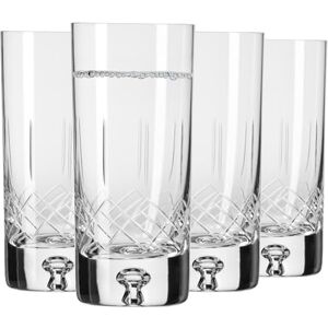 KROSNO Saga Szklanki do Whisky, Wody i Koktajli 300 ml, 4 Szt., Kryształowe, Cięte Szkło, Luksusowe Szklanki do Drinków i Alkoholu KROSNO Saga Szklanki do Whisky, Wody i Koktajli 300 ml, 4 Szt., Kryształowe, Cięte Szkło, Luksusowe Szklanki do Drinków i Alkoholu