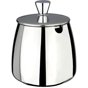 Café Olé Premium Cukiernica z rowkiem na łyżeczkę, 340 g, stal nierdzewna, klasyczny zestaw do herbaty z lustrzanym wykończeniem Café Olé Premium Cukiernica z rowkiem na łyżeczkę, 340 g, stal nierdzewna, klasyczny zestaw do herbaty z lustrzanym wykończeniem