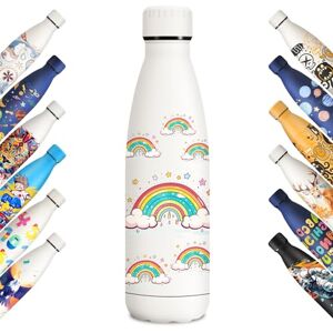 KollyKolla Butelka termoizolacyjna 500 ml, spersonalizowana butelka termiczna, butelka wielokrotnego użytku, szczelna butelka na wodę, bez BPA, butelka na podróż, do szkoły, sportu KollyKolla Butelka termoizolacyjna 500 ml, spersonalizowana butelka termiczna, butelka wielokrotnego użytku, szczelna butelka na wodę, bez BPA, butelka na podróż, do szkoły, sportu