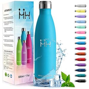 HoneyHolly Butelka do picia ze stali nierdzewnej, butelka dla dzieci, 500 ml, nie zawiera BPA, butelka termiczna, butelka na wodę z podwójnymi ściankami, nadaje się do uprawiania sportu, fitnessu, HoneyHolly Butelka do picia ze stali nierdzewnej, butelka dla dzieci, 500 ml, nie zawiera BPA, butelka termiczna, butelka na wodę z podwójnymi ściankami, nadaje się do uprawiania sportu, fitnessu,