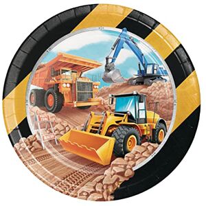 Creative 339791 Big Dig, papierowe talerze, wielokolorowe, 23 cm, 8 karatów Creative 339791 Big Dig, papierowe talerze, wielokolorowe, 23 cm, 8 karatów