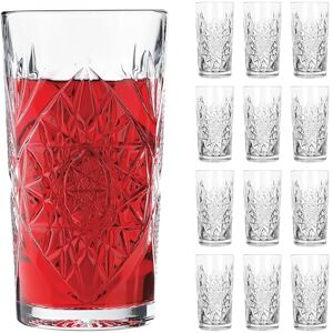 Zestaw szklanek Libbey Cooler - 12 sztuk - Vintage fasetowany design Zestaw szklanek Libbey Cooler - 12 sztuk - Vintage fasetowany design