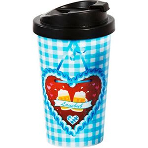 Gedalabels infinite by GEDA LABELS Coffee to go Lausbub kubek, tworzywo sztuczne, niebieski/biały, 9 x 9 x 17 cm Gedalabels infinite by GEDA LABELS Coffee to go Lausbub kubek, tworzywo sztuczne, niebieski/biały, 9 x 9 x 17 cm