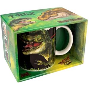 Depesche 12613 Dino World New Magic Kubek z efektem termicznym i motywem dinozaurów, porcelanowy kubek do picia, pojemność ok. 320 ml Depesche 12613 Dino World New Magic Kubek z efektem termicznym i motywem dinozaurów, porcelanowy kubek do picia, pojemność ok. 320 ml