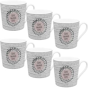 Gedalabels 6-częściowy zestaw filiżanek filiżanka do kawy porcelanowa filiżanka zestaw 6 sztuk prezent przyjaciele Home Time 6 sztuk Home sweet Home 350 ml Gedalabels 6-częściowy zestaw filiżanek filiżanka do kawy porcelanowa filiżanka zestaw 6 sztuk prezent przyjaciele Home Time 6 sztuk Home sweet Home 350 ml