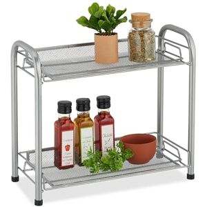 Relaxdays Regał Organizer - 2 Półki - Kuchnia, Łazienka, Biuro Relaxdays Regał Organizer - 2 Półki - Kuchnia, Łazienka, Biuro