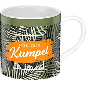 GRUSS & CO GRUSS CO 47632 Kubek Filiżanka Kumpel, Porcelana, 45 cl, Nadruk z Dżungli, Zielony GRUSS & CO GRUSS CO 47632 Kubek Filiżanka Kumpel, Porcelana, 45 cl, Nadruk z Dżungli, Zielony