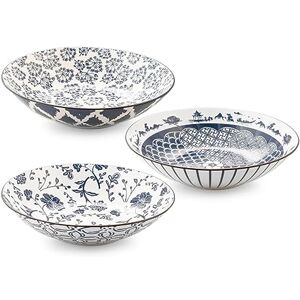 H&H Zestaw 3 szt. miska poke jedwab porcelanowy 23 cm H&H Zestaw 3 szt. miska poke jedwab porcelanowy 23 cm
