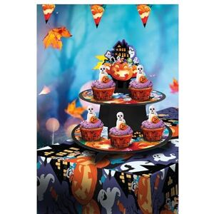 FIESTAS GUIRCA 3-piętrowa taca dyni (40 x 30 cm) Dekoracja stołu na przerażające imprezy halloweenowe idealna na przerażające uroczystości wielokolorowe FIESTAS GUIRCA 3-piętrowa taca dyni (40 x 30 cm) Dekoracja stołu na przerażające imprezy halloweenowe idealna na przerażające uroczystości wielokolorowe