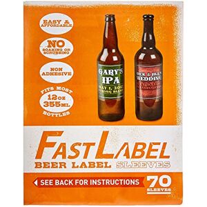 FastRack FastLabel akcesoria fermentacyjne – standardowe etykiety na butelki piwa 355 ml – nigdy więcej nie szoruj butelki przyniesionej przez FastFerment (butelka na piwo 33 ml, liczba 70 sztuk) FastRack FastLabel akcesoria fermentacyjne – standardowe etykiety na butelki piwa 355 ml – nigdy więcej nie szoruj butelki przyniesionej przez FastFerment (butelka na piwo 33 ml, liczba 70 sztuk)