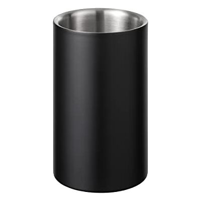blomus Easy- chłodziarka do butelek, podwójne ścianki, pasuje do wszystkich powszechnie stosowanych butelek wina, 12 cm, kolor Moonbeam 64274 blomus Easy- chłodziarka do butelek, podwójne ścianki, pasuje do wszystkich powszechnie stosowanych butelek wina, 12 cm, kolor Moonbeam 64274