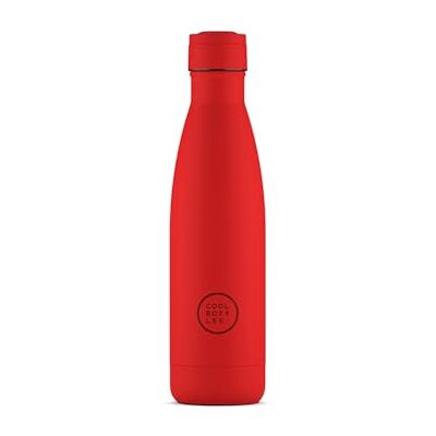 Cool Bottles Stainless Steel Water Bottle 500 ml Vivid Red 26,5 x 7 cm szczelna butelka termiczna zimne napoje 36 godzin i gorące 18 godzin technologia Triple-Cool BPA Free Cool Bottles Stainless Steel Water Bottle 500 ml Vivid Red 26,5 x 7 cm szczelna butelka termiczna zimne napoje 36 godzin i gorące 18 godzin technologia Triple-Cool BPA Free