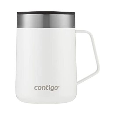 2174672 Contigo Unisex Streeterville Kubek Termiczny, Biały, 410 ml 2174672 Contigo Unisex Streeterville Kubek Termiczny, Biały, 410 ml