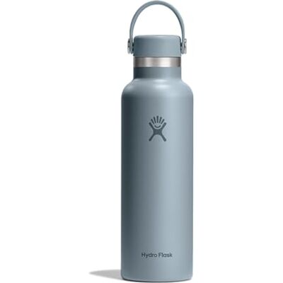 Hydro Flask Standardowa butelka Flex Cap 621 ml – stal nierdzewna, szczelna, kompatybilna z uchwytem na kubek – izolowana zimna przez 24 godziny i ciepła 12 godzin – szary łupek Hydro Flask Standardowa butelka Flex Cap 621 ml – stal nierdzewna, szczelna, kompatybilna z uchwytem na kubek – izolowana zimna przez 24 godziny i ciepła 12 godzin – szary łupek