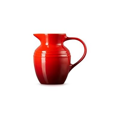 LE CREUSET Dzbanek śniadaniowy z kamionką, 600 ml, 550 g, Cerise LE CREUSET Dzbanek śniadaniowy z kamionką, 600 ml, 550 g, Cerise
