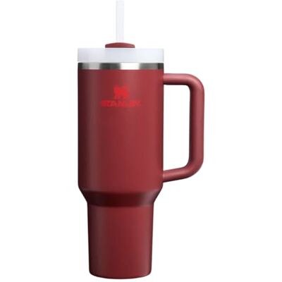 Stanley 1913 Quencher H2.0 Flowstate Tumbler 1.2L Cranberry Zimny Przez 11 Godzin Mrożony Przez 48 Godzin Kubek Ze Słomką, Uchwytem I Pokrywką Można Myć W Zmywarce Stanley 1913 Quencher H2.0 Flowstate Tumbler 1.2L Cranberry Zimny Przez 11 Godzin Mrożony Przez 48 Godzin Kubek Ze Słomką, Uchwytem I Pokrywką Można Myć W Zmywarce