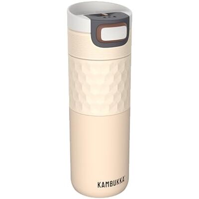 11-01046 Kambukka Etna Grip kubek termiczny 500 ml Barely Beige – szczelny, stal nierdzewna 18/8, nakrętka 3-w-1 Snapclean, ciepło 9 h/zimno 18 h 11-01046 Kambukka Etna Grip kubek termiczny 500 ml Barely Beige – szczelny, stal nierdzewna 18/8, nakrętka 3-w-1 Snapclean, ciepło 9 h/zimno 18 h