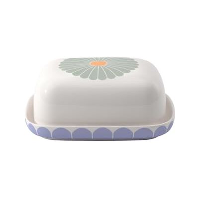 Villeroy & Boch – Fleur maselniczka, wymiary: ok. 15 × 12,5 × 6,5 cm, wielokolorowa, można myć w zmywarce i używać w kuchence mikrofalowej, kwiatowy wzór, pojemnik na masło z porcelany Premium Villeroy & Boch – Fleur maselniczka, wymiary: ok. 15 × 12,5 × 6,5 cm, wielokolorowa, można myć w zmywarce i używać w kuchence mikrofalowej, kwiatowy wzór, pojemnik na masło z porcelany Premium