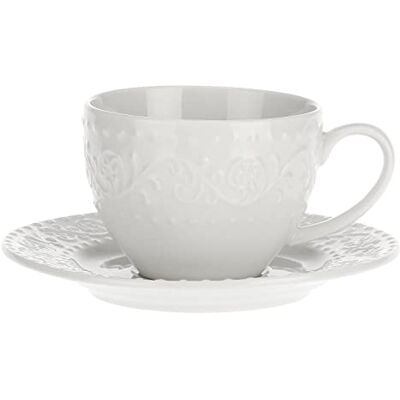 LA PORCELLANA BIANCA THUN Porcelana La, biała, spodki, marzycielska LA PORCELLANA BIANCA THUN Porcelana La, biała, spodki, marzycielska