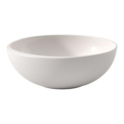 Villeroy & Boch NewMoon miska okrągła L, 4000 ml, mierzona po brzegach, duża miska do sałaty na każdą okazję, porcelana premium, biała, nadaje się do mycia w zmywarce Villeroy & Boch NewMoon miska okrągła L, 4000 ml, mierzona po brzegach, duża miska do sałaty na każdą okazję, porcelana premium, biała, nadaje się do mycia w zmywarce