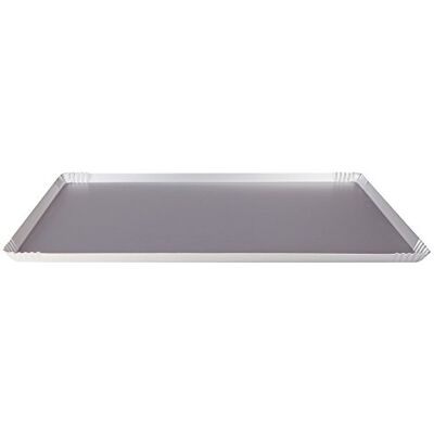 Baldassare Agnelli Pentole Agnelli taca na ciasto i pizzę, wymiary 30 x 18 x 1,5 cm, aluminium srebrna, jeden rozmiar Baldassare Agnelli Pentole Agnelli taca na ciasto i pizzę, wymiary 30 x 18 x 1,5 cm, aluminium srebrna, jeden rozmiar