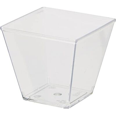GUILLIN MOULIPACK VERINE60C Torba 50 szklanek w kształcie piramidy 6Cl, polistyren, przezroczysty, 5,1 x 5,1 x 4,6 cm GUILLIN MOULIPACK VERINE60C Torba 50 szklanek w kształcie piramidy 6Cl, polistyren, przezroczysty, 5,1 x 5,1 x 4,6 cm