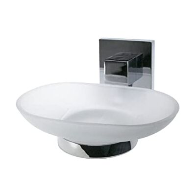 FACKELMANN 86748 taca chromowana z błyszczącym szkłem 13 x 6 x 12 cm FACKELMANN 86748 taca chromowana z błyszczącym szkłem 13 x 6 x 12 cm