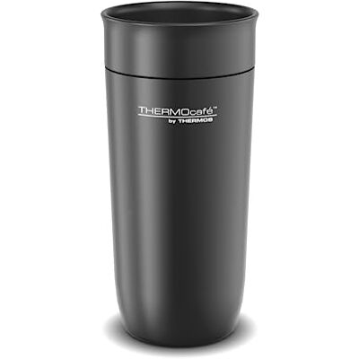 TC DAILY DRINKING kubek 0,36 l, czarny, kubek termiczny ze stali nierdzewnej, 6 godzin ciepła / 12 godzin zimna, absolutnie szczelny, do college'u, biura, firmy THERMOS TC DAILY DRINKING kubek 0,36 l, czarny, kubek termiczny ze stali nierdzewnej, 6 godzin ciepła / 12 godzin zimna, absolutnie szczelny, do college'u, biura, firmy THERMOS