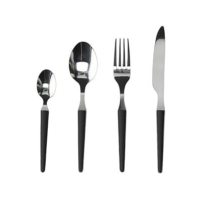 Tognana Zestaw sztućców 24 sztuki Zen czarny - cutlery set Tognana Zestaw sztućców 24 sztuki Zen czarny - cutlery set