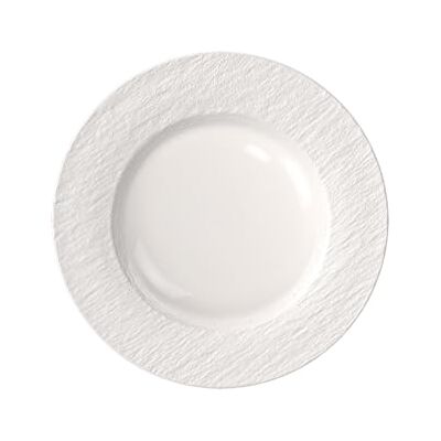 Villeroy & Boch Produkcja lodowych talerzy obiadowych, ok. 27 × 27 × 2 cm, biały o matowym połysku, nadaje się do mycia w zmywarce i używania w kuchence mikrofalowej, talerz na dania główne, porcelana Villeroy & Boch Produkcja lodowych talerzy obiadowych, ok. 27 × 27 × 2 cm, biały o matowym połysku, nadaje się do mycia w zmywarce i używania w kuchence mikrofalowej, talerz na dania główne, porcelana