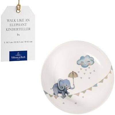 Villeroy & Boch Boho kids "Walk like an elephant" Głęboki talerz dla dzieci, Głęboki talerz dla dzieci, Talerz porcelanowy, Talerz z zupą, Talerz do makaronu, Ø 18,5 cm, Można myć w zmywarce, Nadaje się do kuchenki mikrofalowej, Wielokolorowy Villeroy & Boch Boho kids "Walk like an elephant" Głęboki talerz dla dzieci, Głęboki talerz dla dzieci, Talerz porcelanowy, Talerz z zupą, Talerz do makaronu, Ø 18,5 cm, Można myć w zmywarce, Nadaje się do kuchenki mikrofalowej, Wielokolorowy