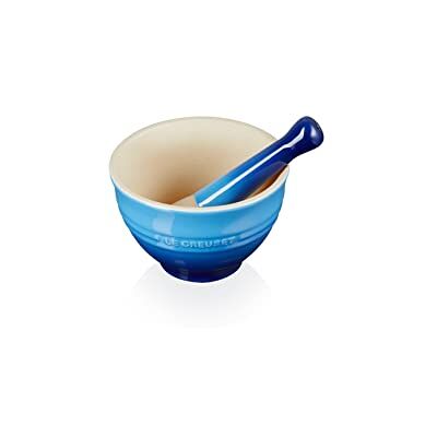 LE CREUSET Zaprawa i Tłuczek, Emaliowana Kamionka 11,5 cm, 360 G, 300 ml, Azure, 81209302200003 LE CREUSET Zaprawa i Tłuczek, Emaliowana Kamionka 11,5 cm, 360 G, 300 ml, Azure, 81209302200003